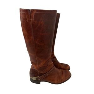 UGG Womens Riding Boots CHANNING II Brown Leather Knee High Women Sz 9.5 1001637